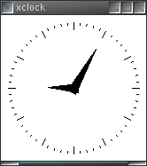 Rendered XClock on Remote X Server