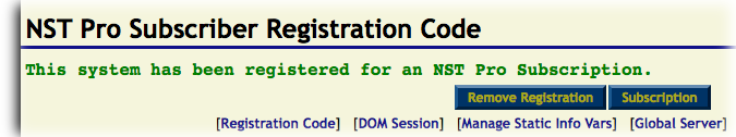 Logo at top right of NST WUI after NST Pro registration