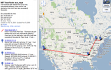 IPv4 Address Routing (Google Maps)